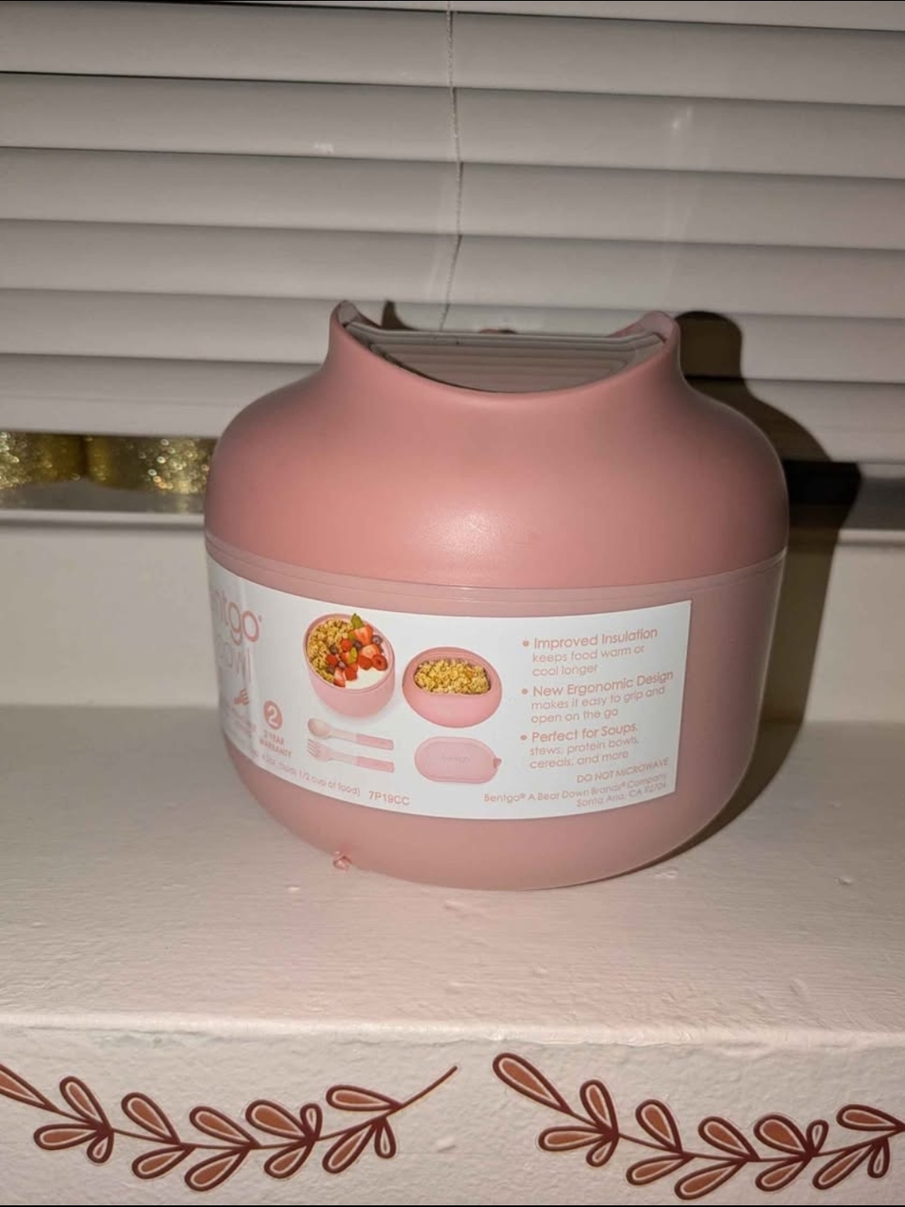 Pink Insulated Food Container